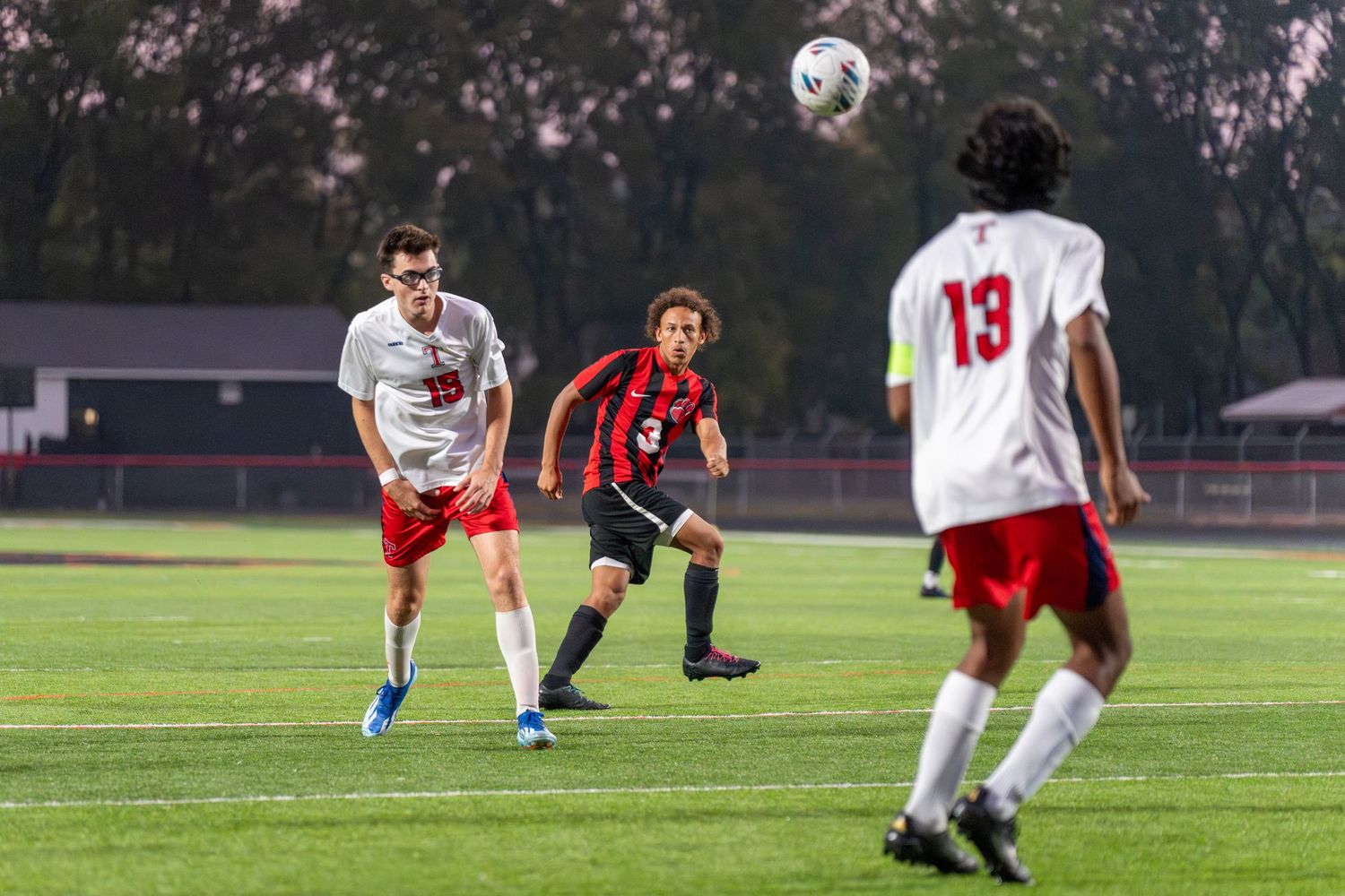 A winger takes the shot