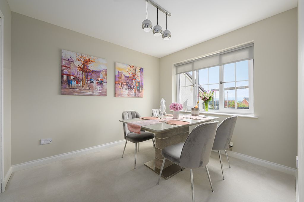 Professional property photography and marketing of luxury home. Dining table expertly lit to produce magazine quality results.