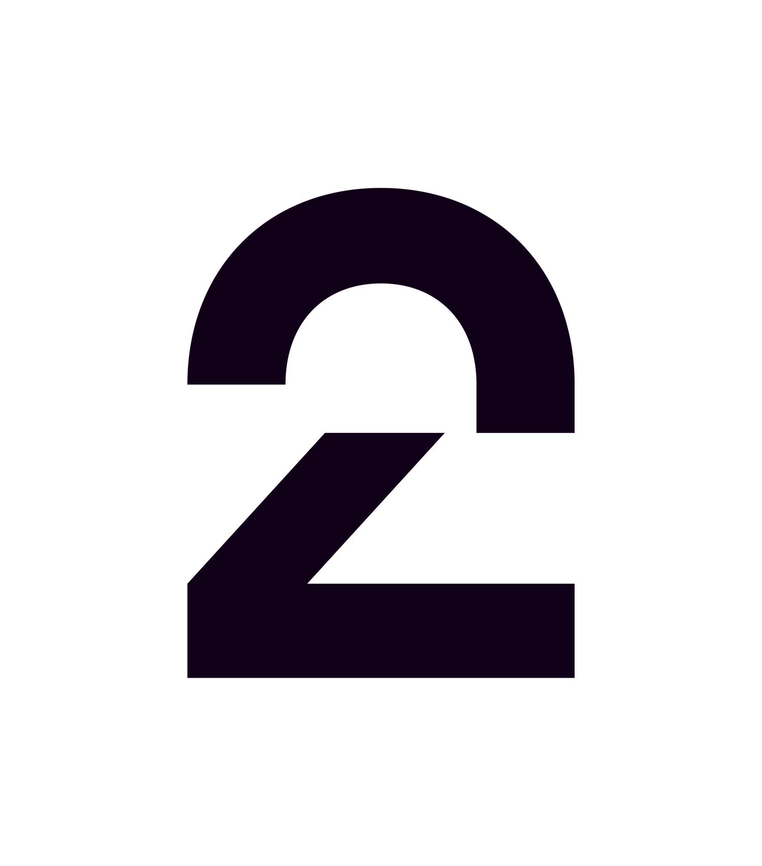 Bold number 2 logo in dark navy color on a clean white background.