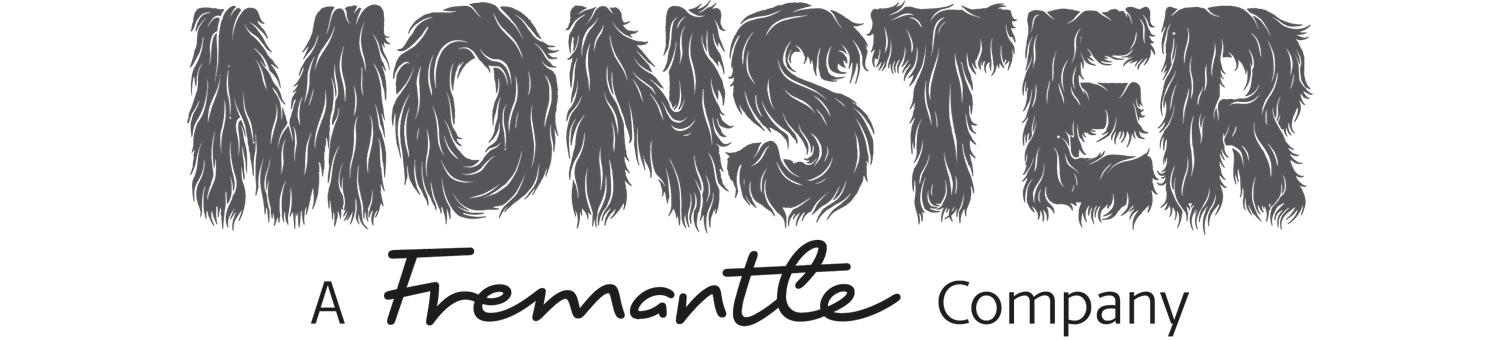 Monster, A Fremantle Company logo in stylized text on white background.