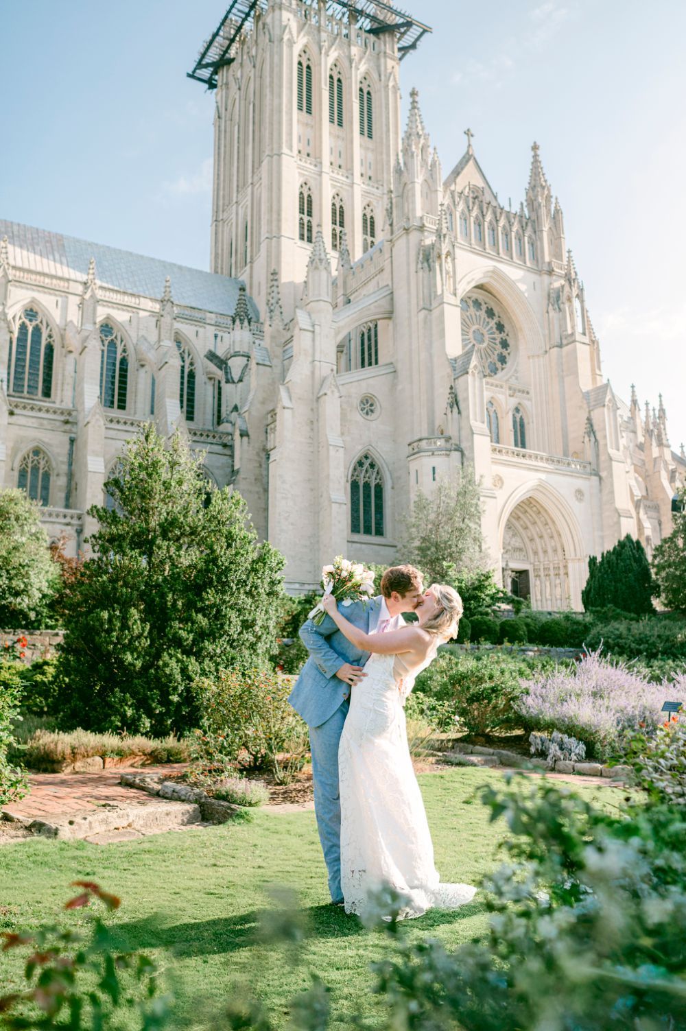 National Cathedral Elopement Photography in Washington DC