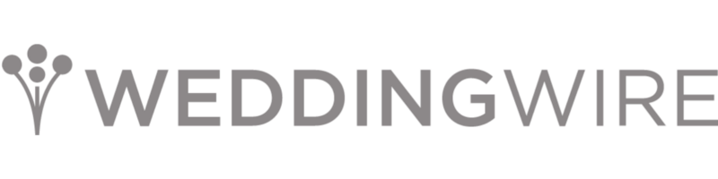 The word WEDDINGWIRE shown in text which links to a vendor listing for DC Wedding Photographer Jenna Leigh Photography on Weddingwire.com.