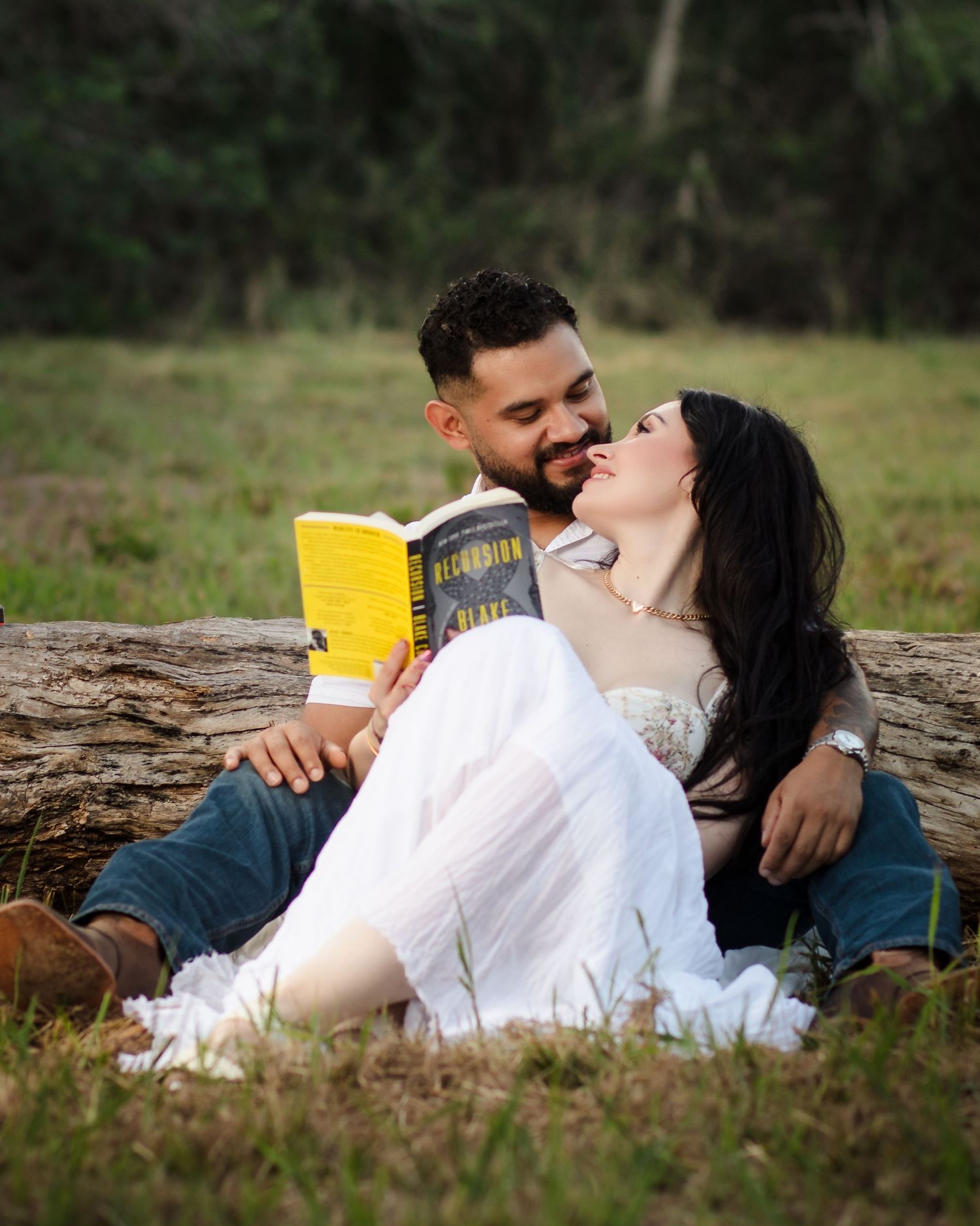 Couple photographed during an engagement session in Brownsville, Texas.