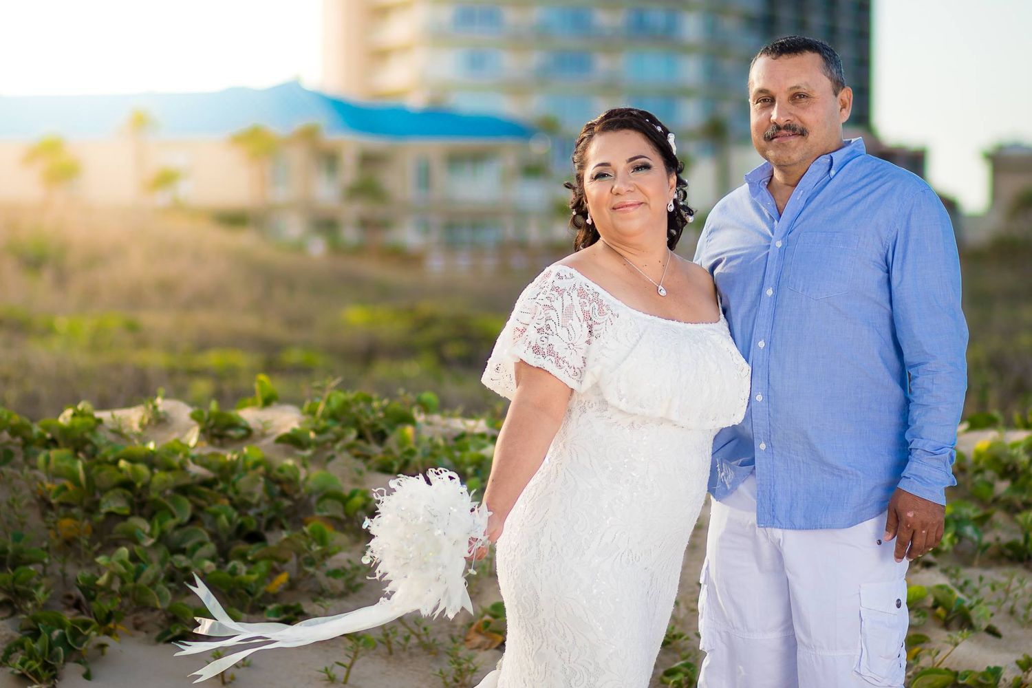 Couple photographed during an engagement session in (SPI) South Padre Island, Texas.