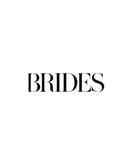The bold black BRIDES logo displayed in elegant serif typography on a clean white background.