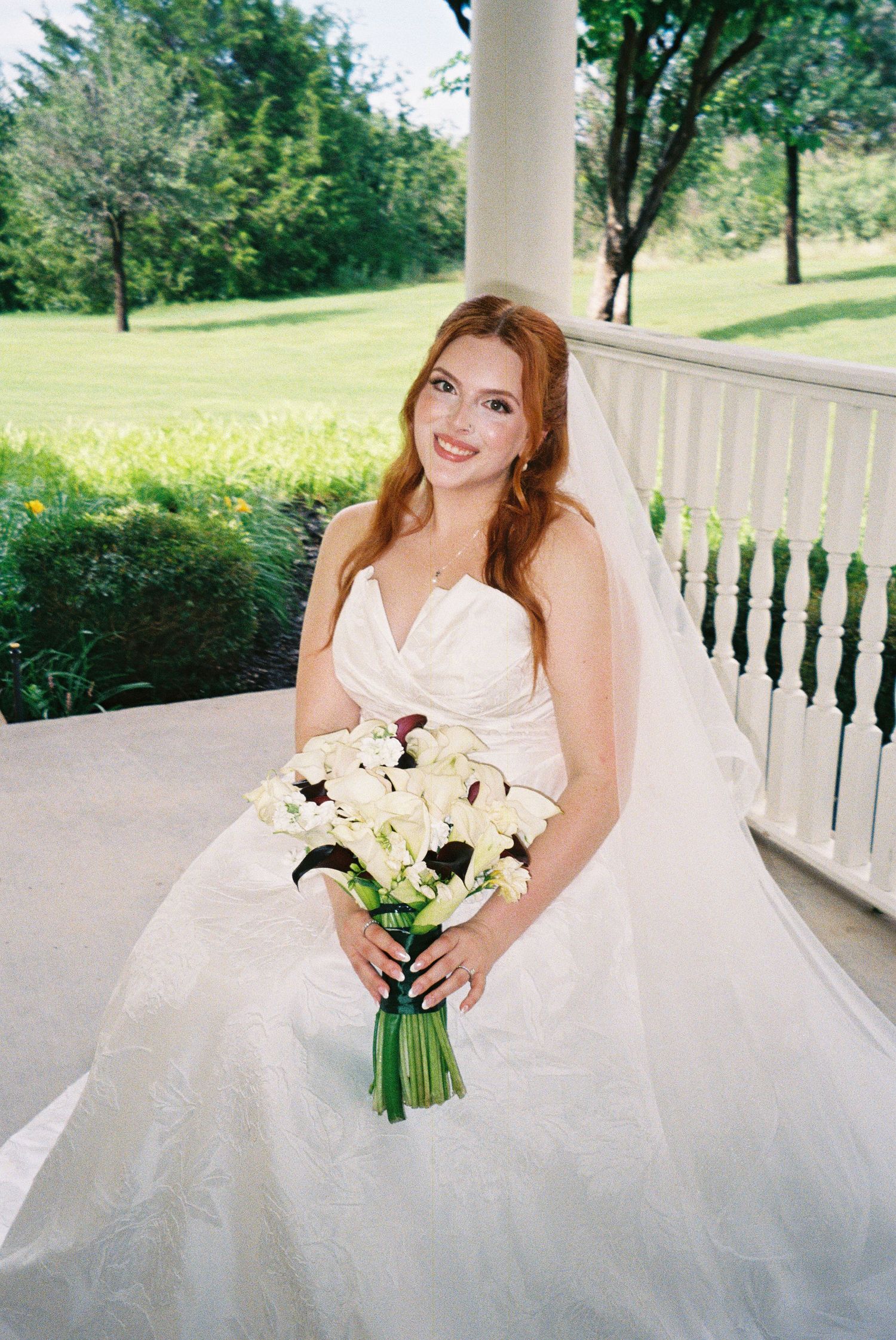 Bay Area California wedding photographer capturing bridal portraits on film