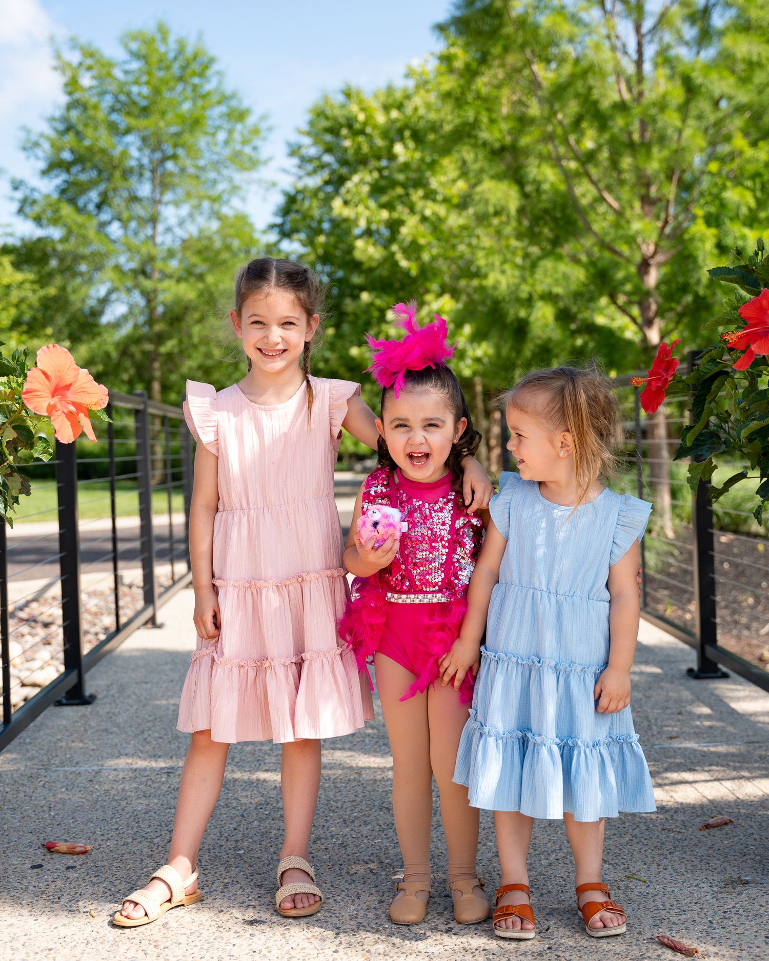 3 girls smiling