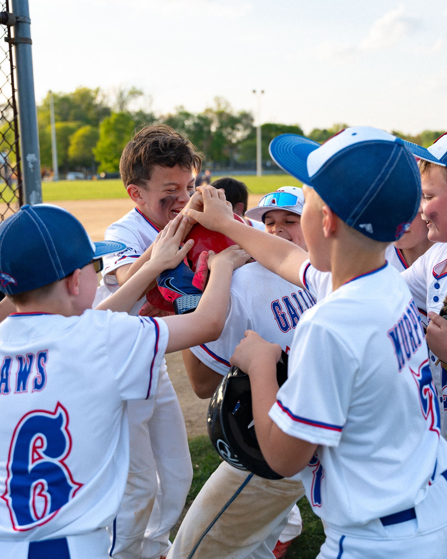 roslyn bluehawks celebration