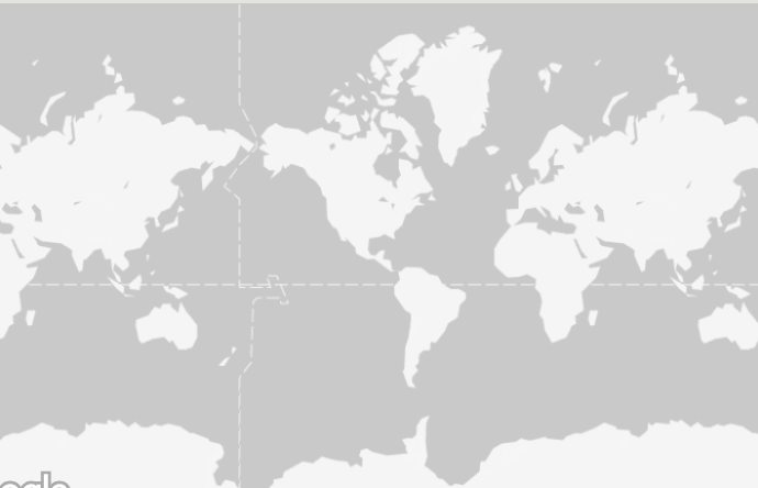 Grayscale world map showing all continents and major landmasses.