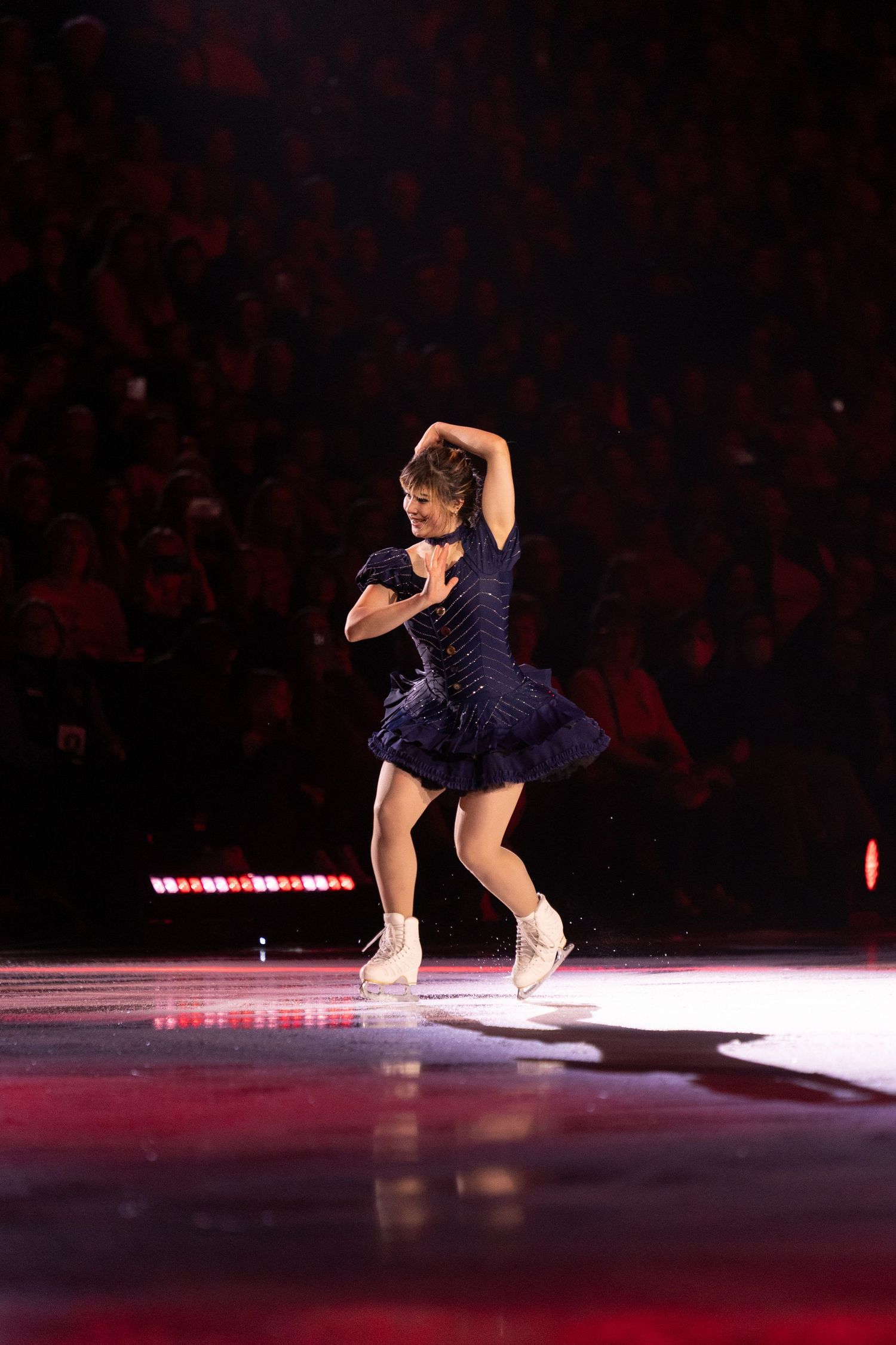 alysa liu, figure skater, preforming her stateside program.