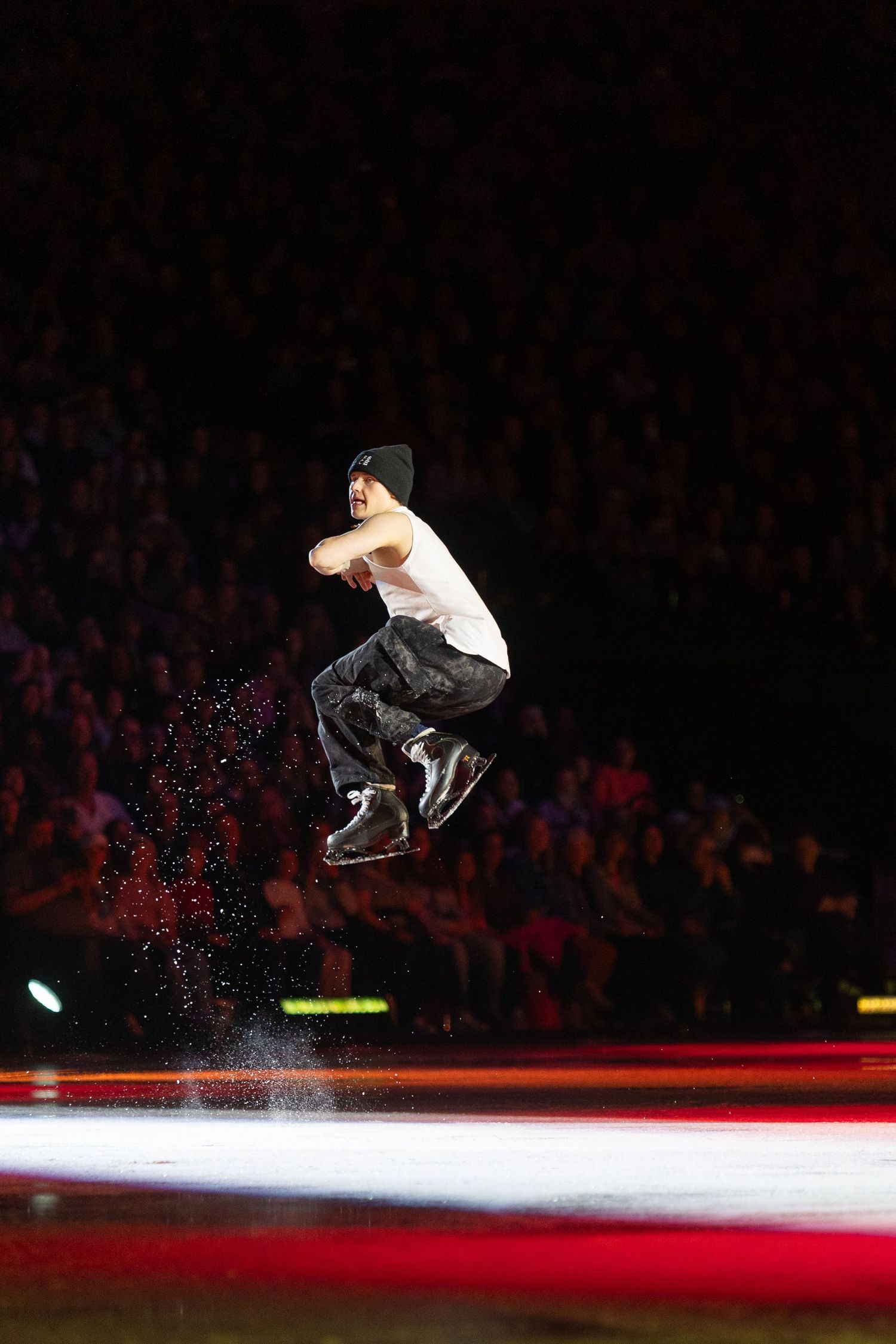 Ilia Malinin, figure skater, jumping around