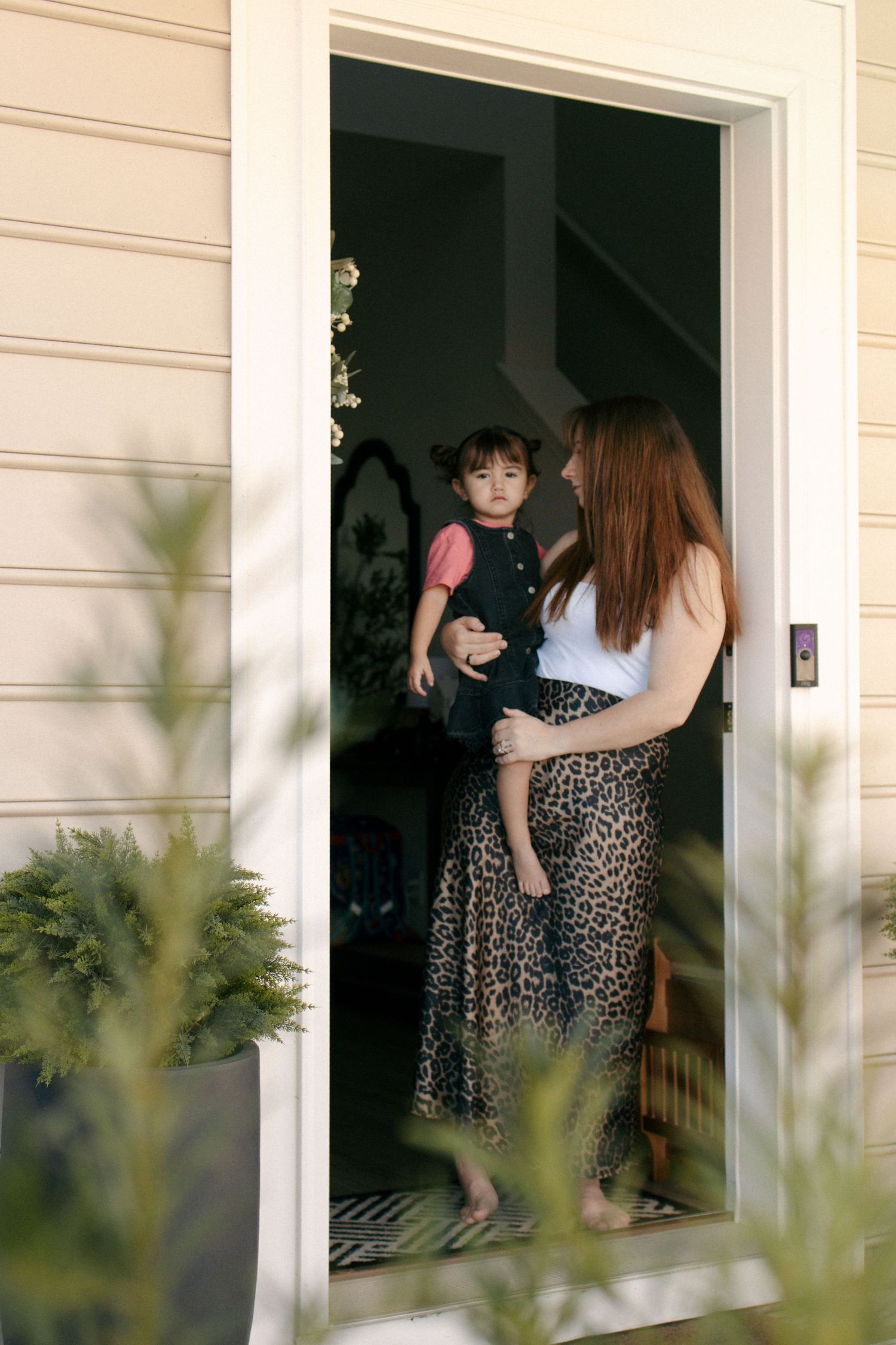 timeless candid photo. Family lifestyle income shoot. Mom and daughter.