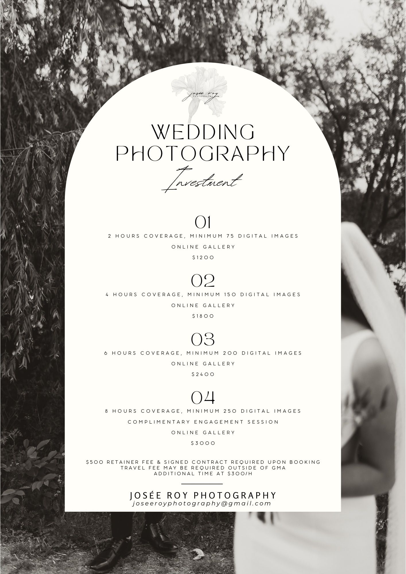 wedding package pricing