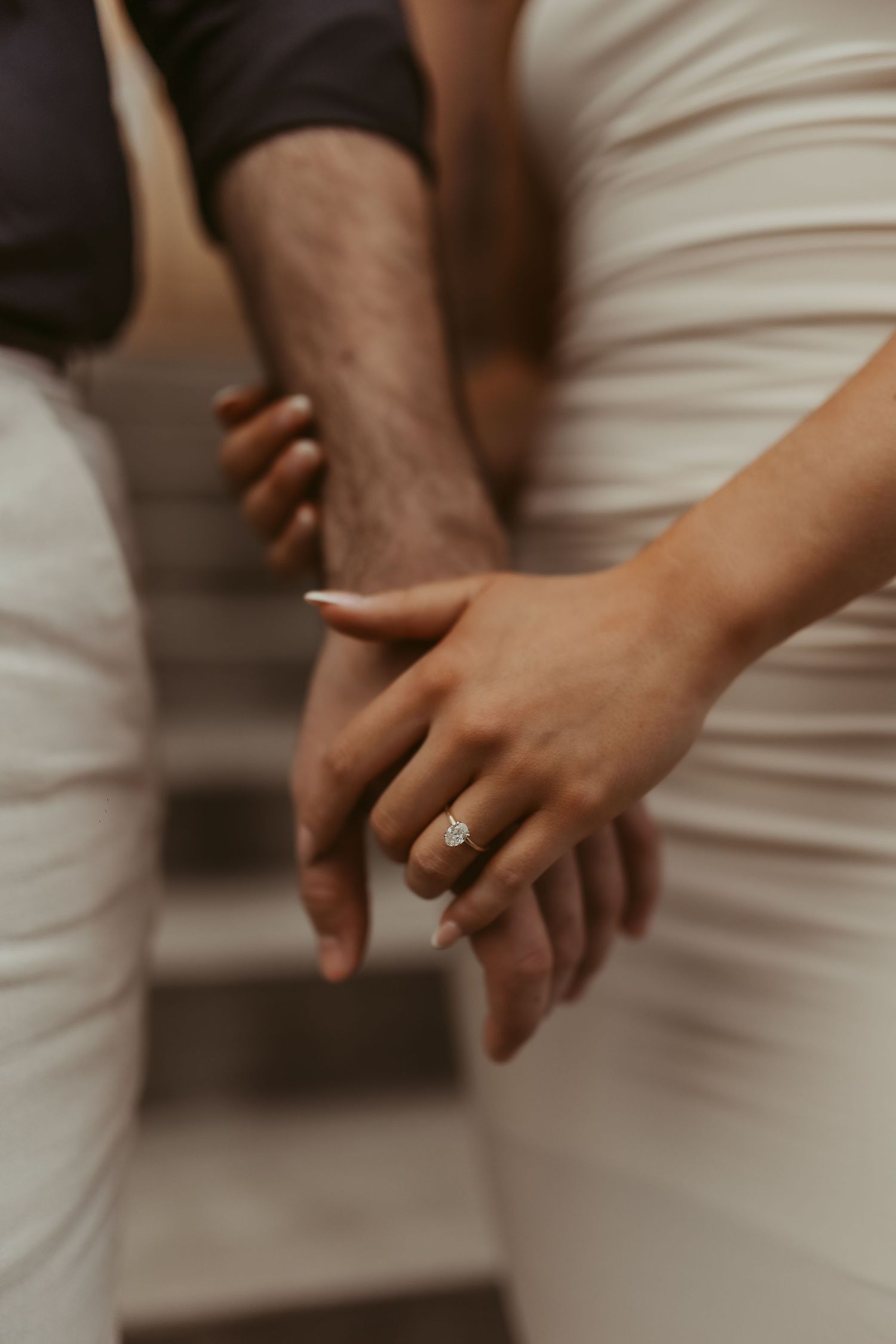 Moncton New Brunswick wedding photographer engagement photos holding hands