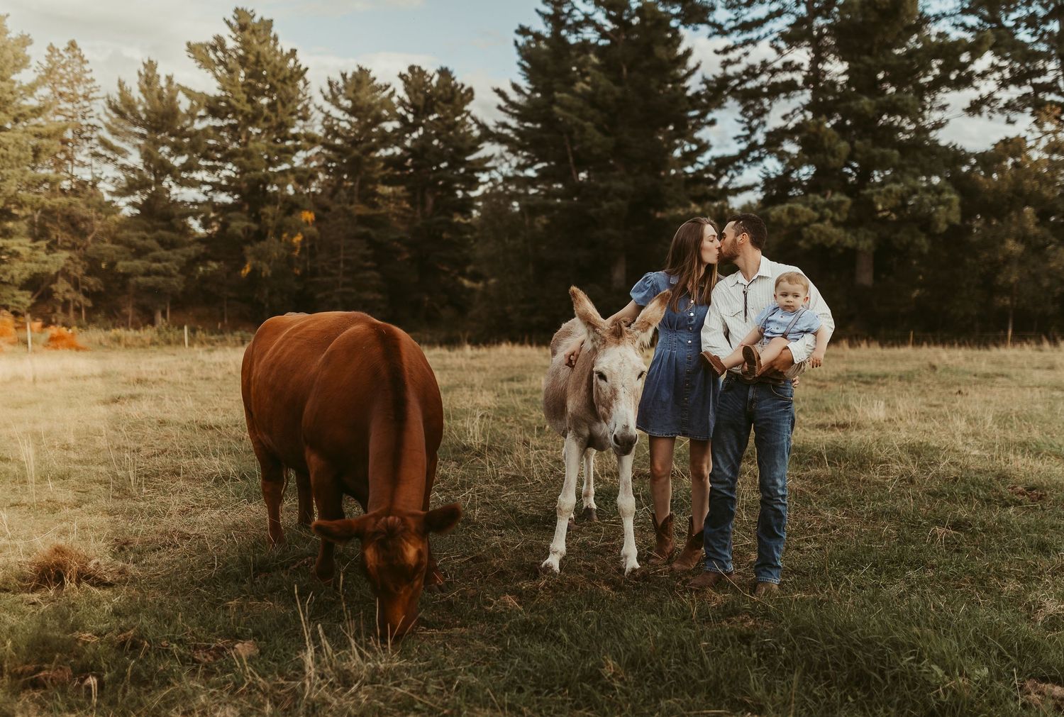 Country farm family photoshoot