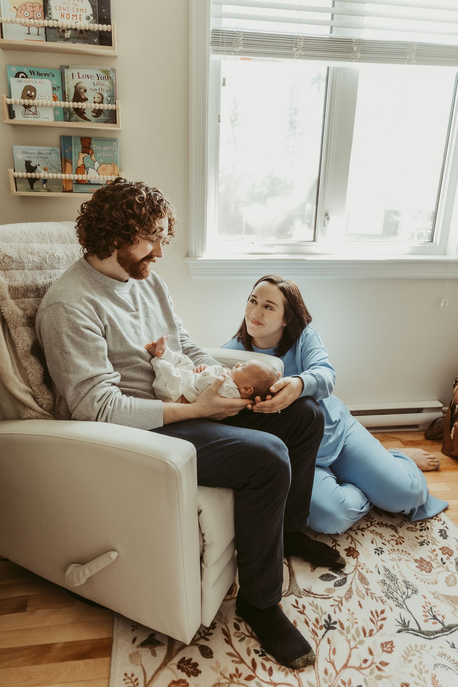 newborn baby in home shoot moncton nb