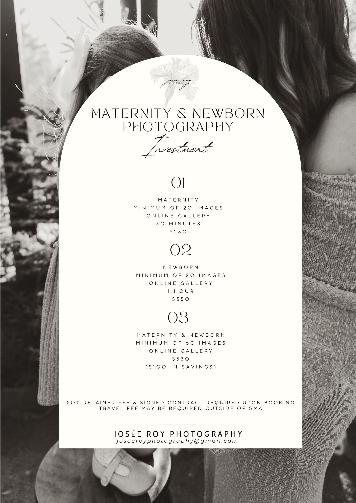 maternity and newborn package and pricing