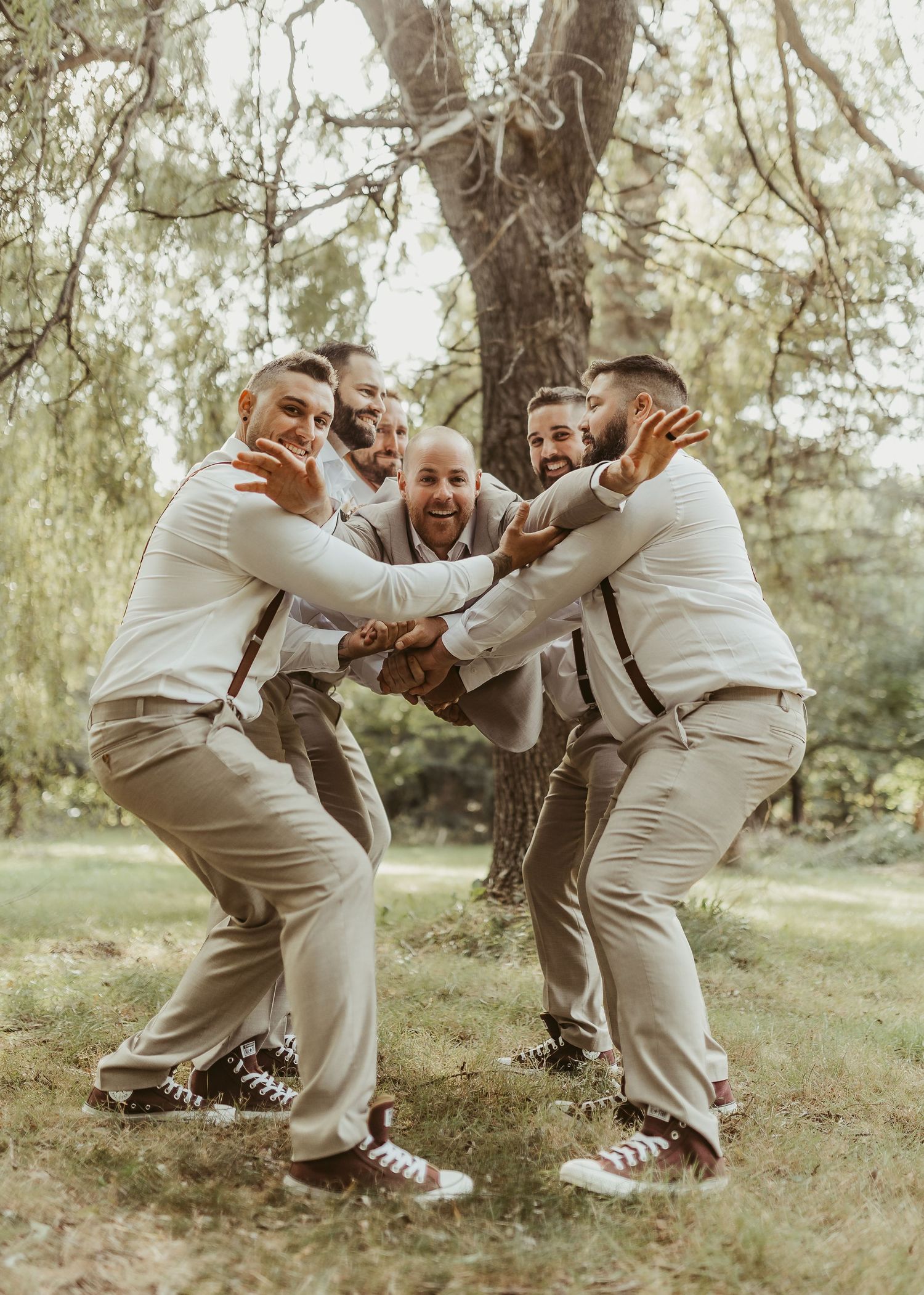 wedding party photography