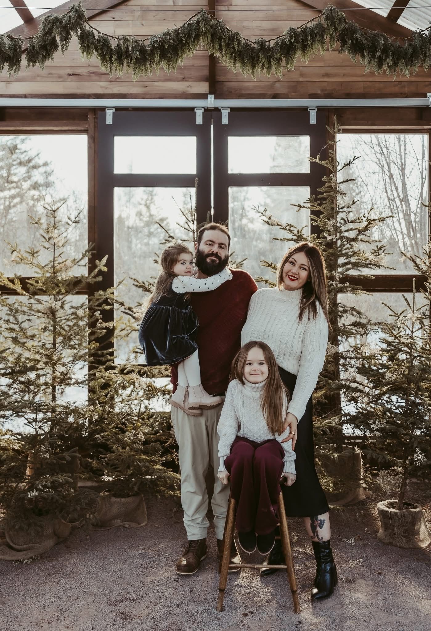family photography christmas outfits for Moncton families
