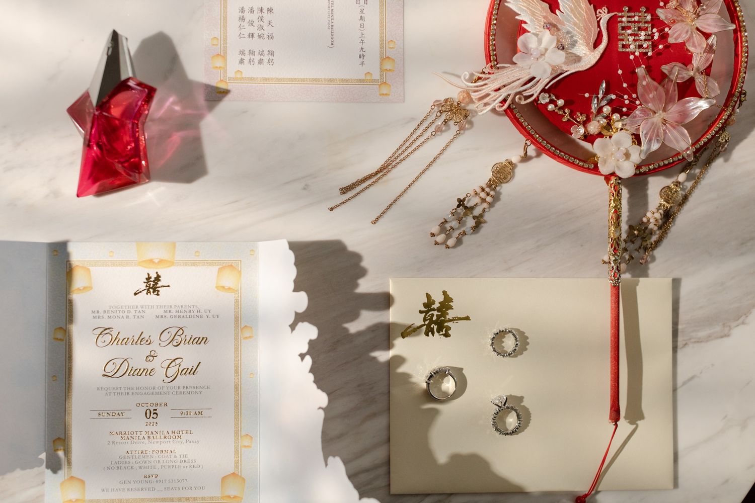 Elegant wedding details and bridal accessories captured with a sophisticated lens.