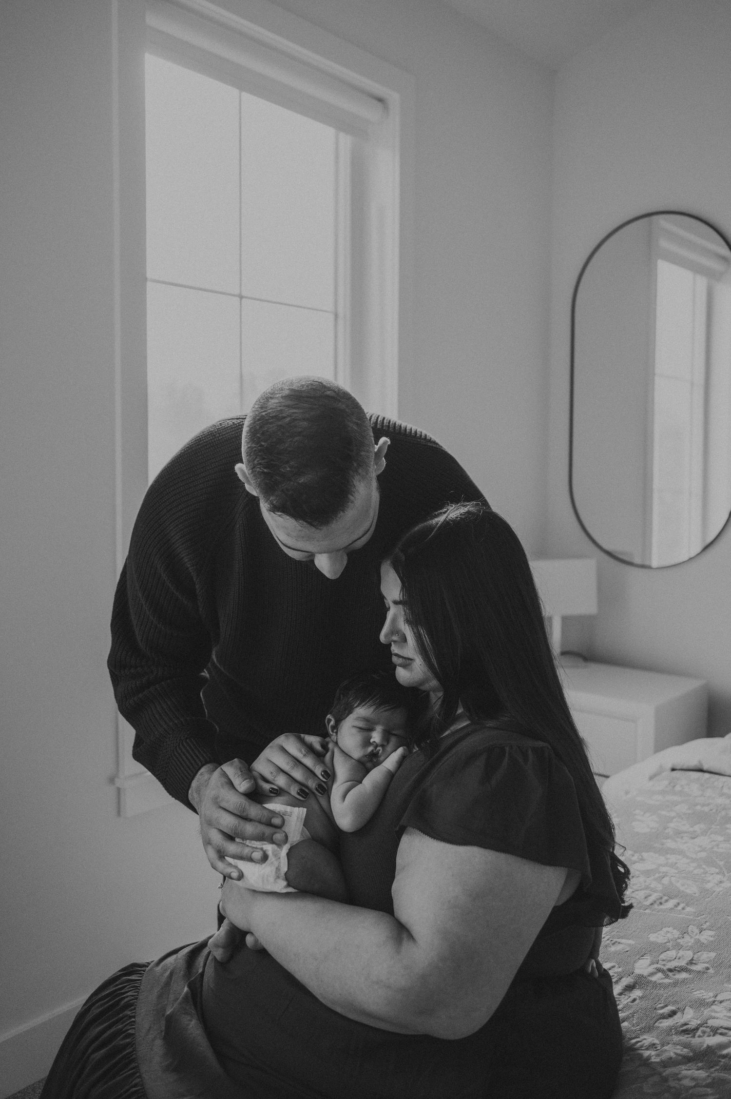 Lifestyle Photography by Marina Dams Indoors Newborn Photoshoot Vancouver Chilliwack