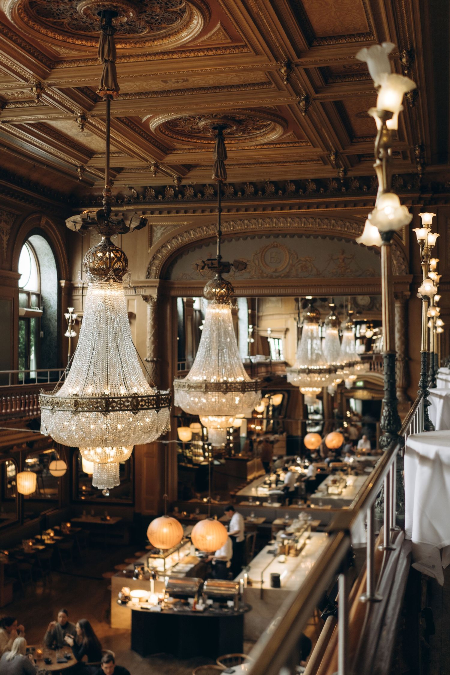 ambience of a restaurant at Berns hotel in Stockholm captured by conference photographer in Stockholm