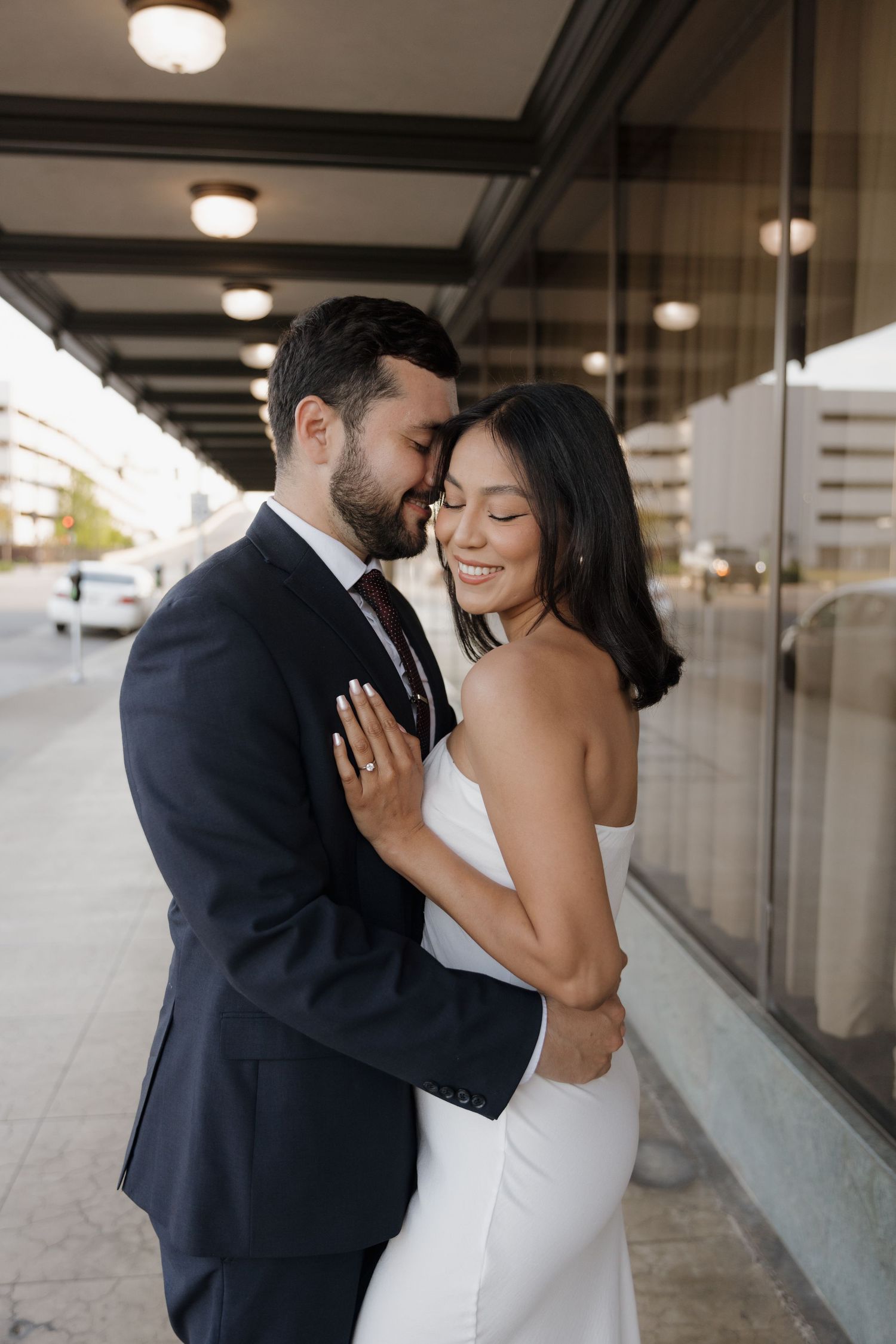 downtown fresno engagement session
