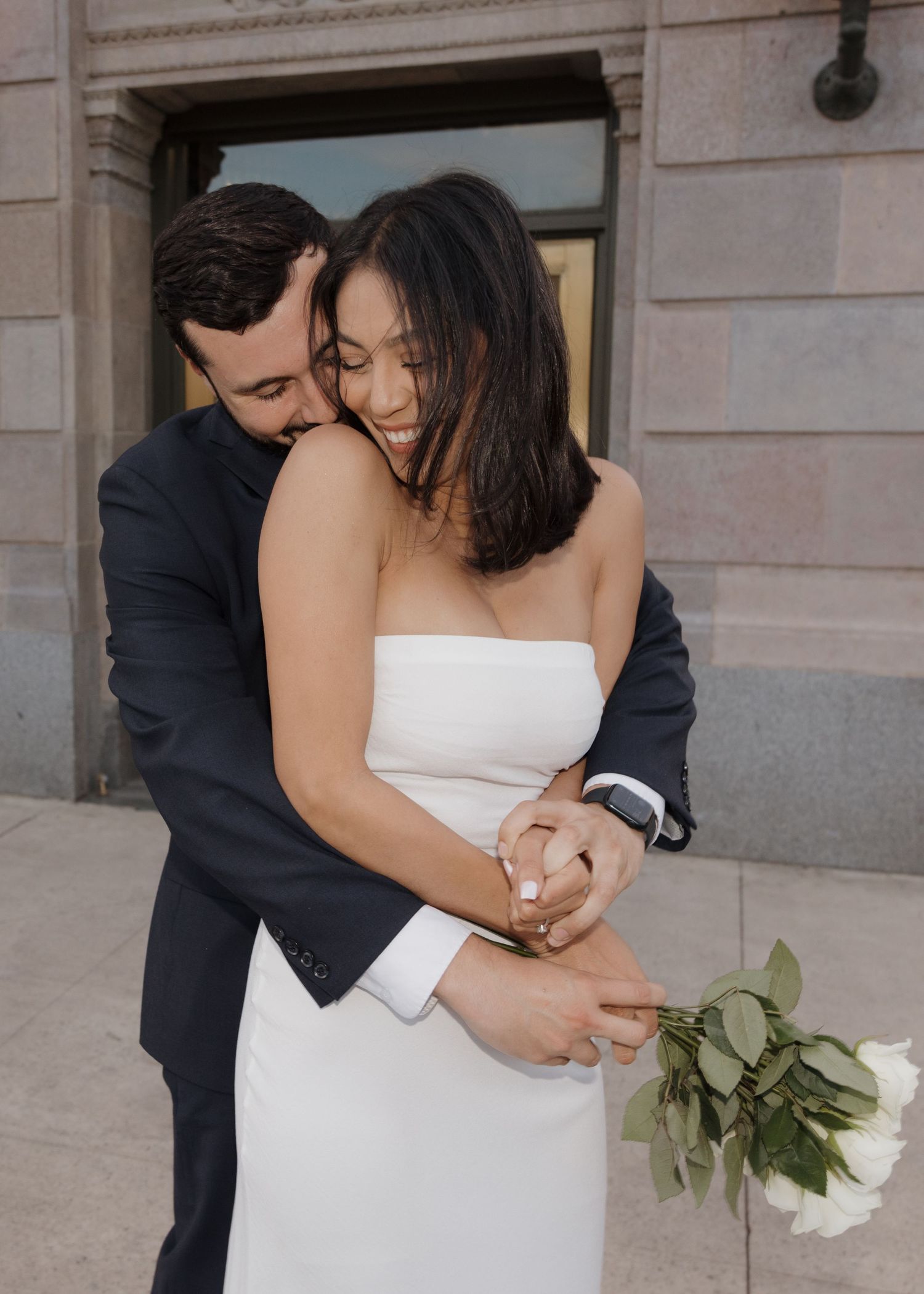 candid engagement session in fresno california