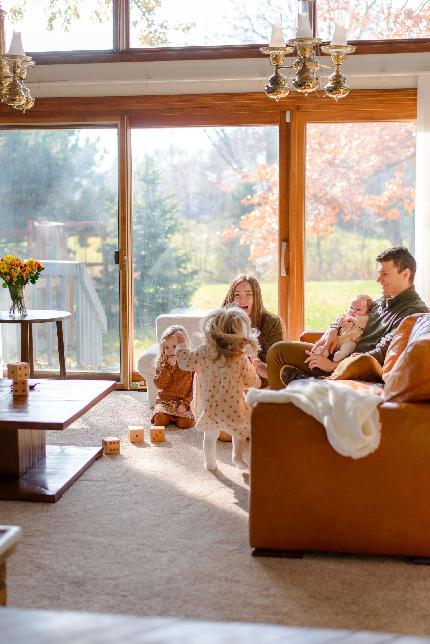 Parent and child connection captured during lifestyle family portrait