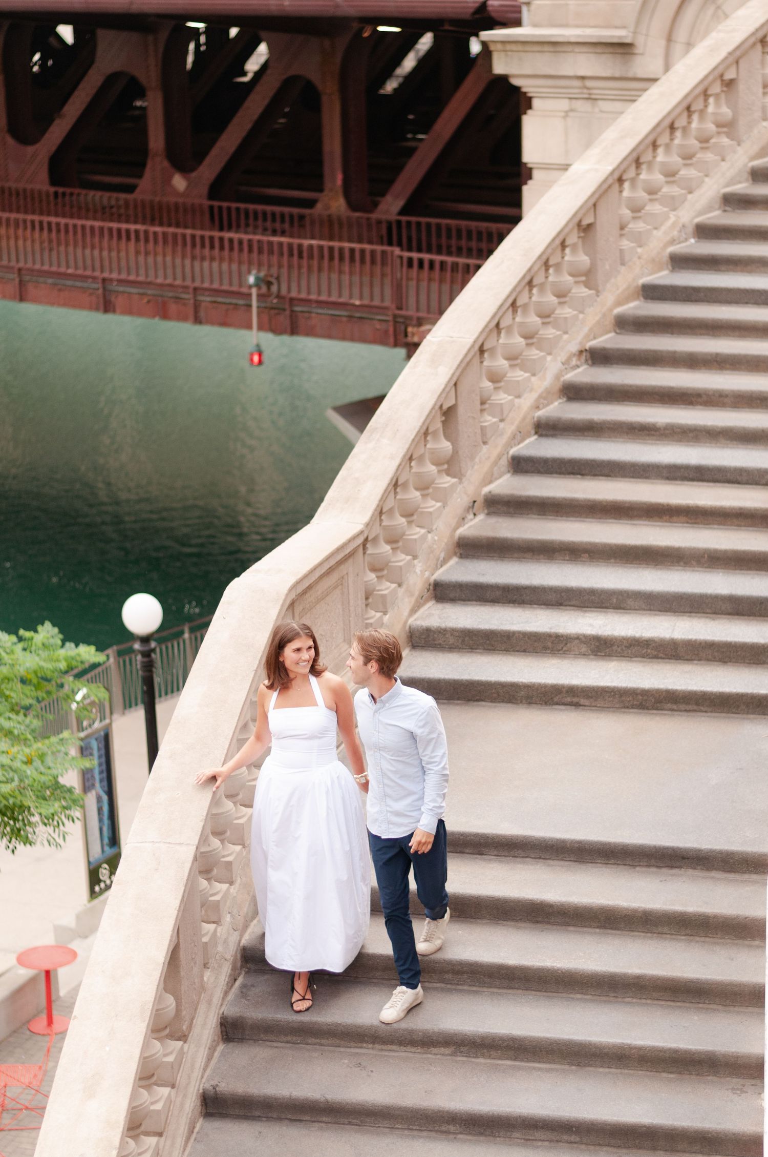 Romantic couples portrait with soft light during Chicago lifestyle session