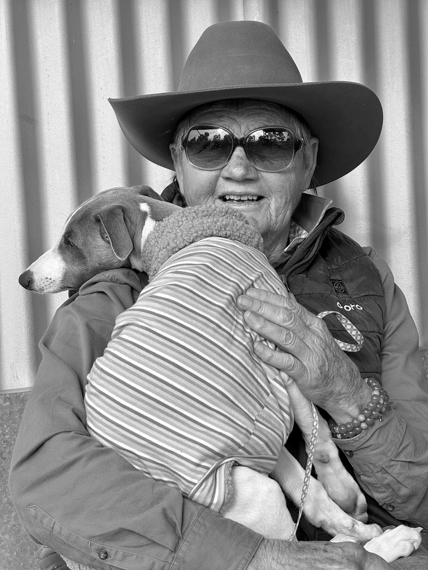 Lady with her pet dog