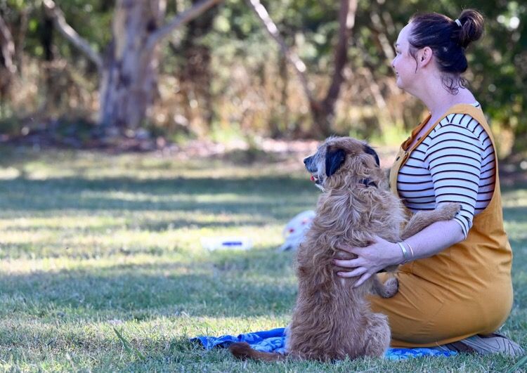 Dog and owner