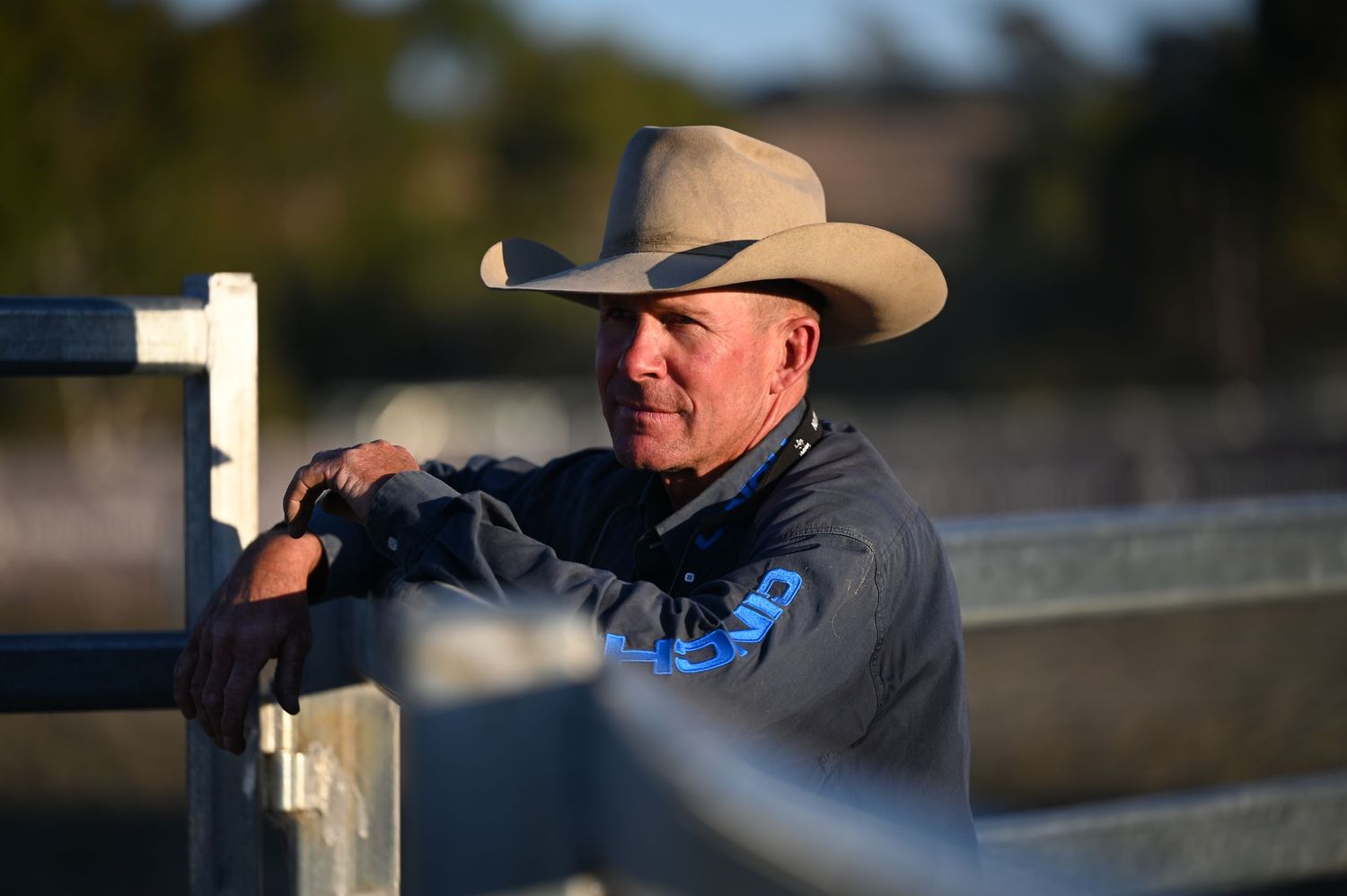Man watching campdrafting