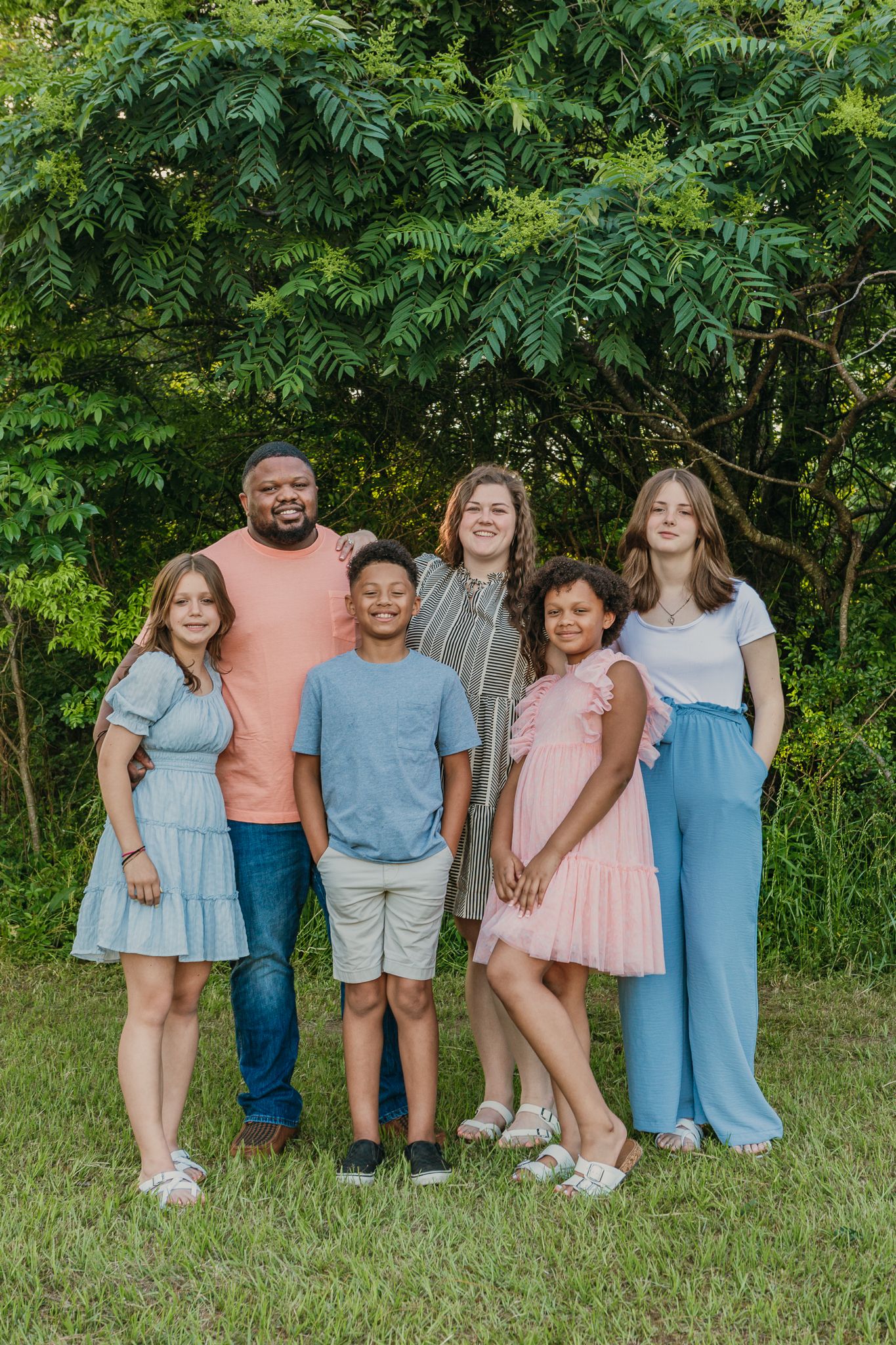 A family photo taken in Atlanta Texas, photographed by Lost Princess Photography