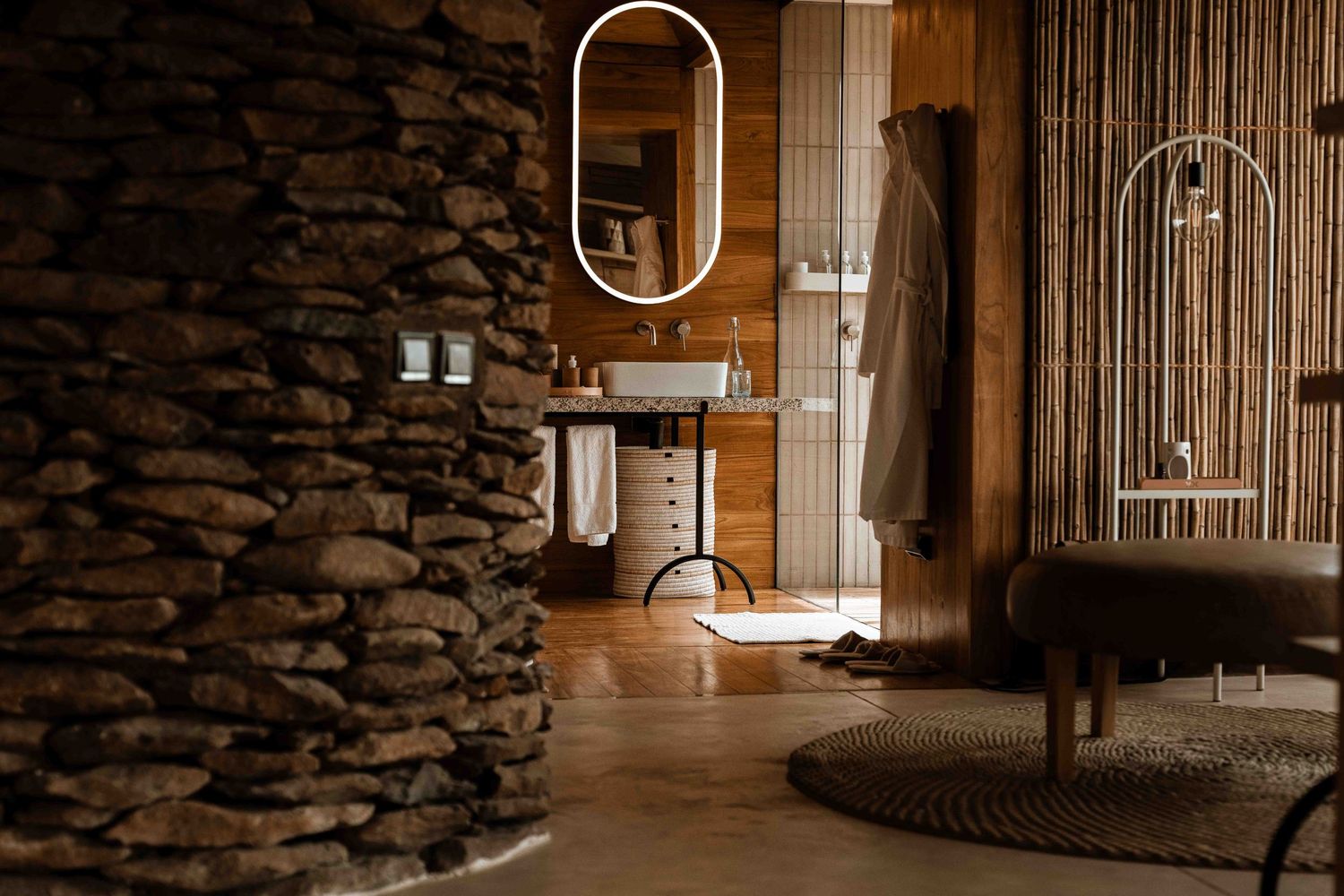 Luxury safari lodge photography in Tanzania highlighting authentic African interior design and guest experience by Black Earth Production.