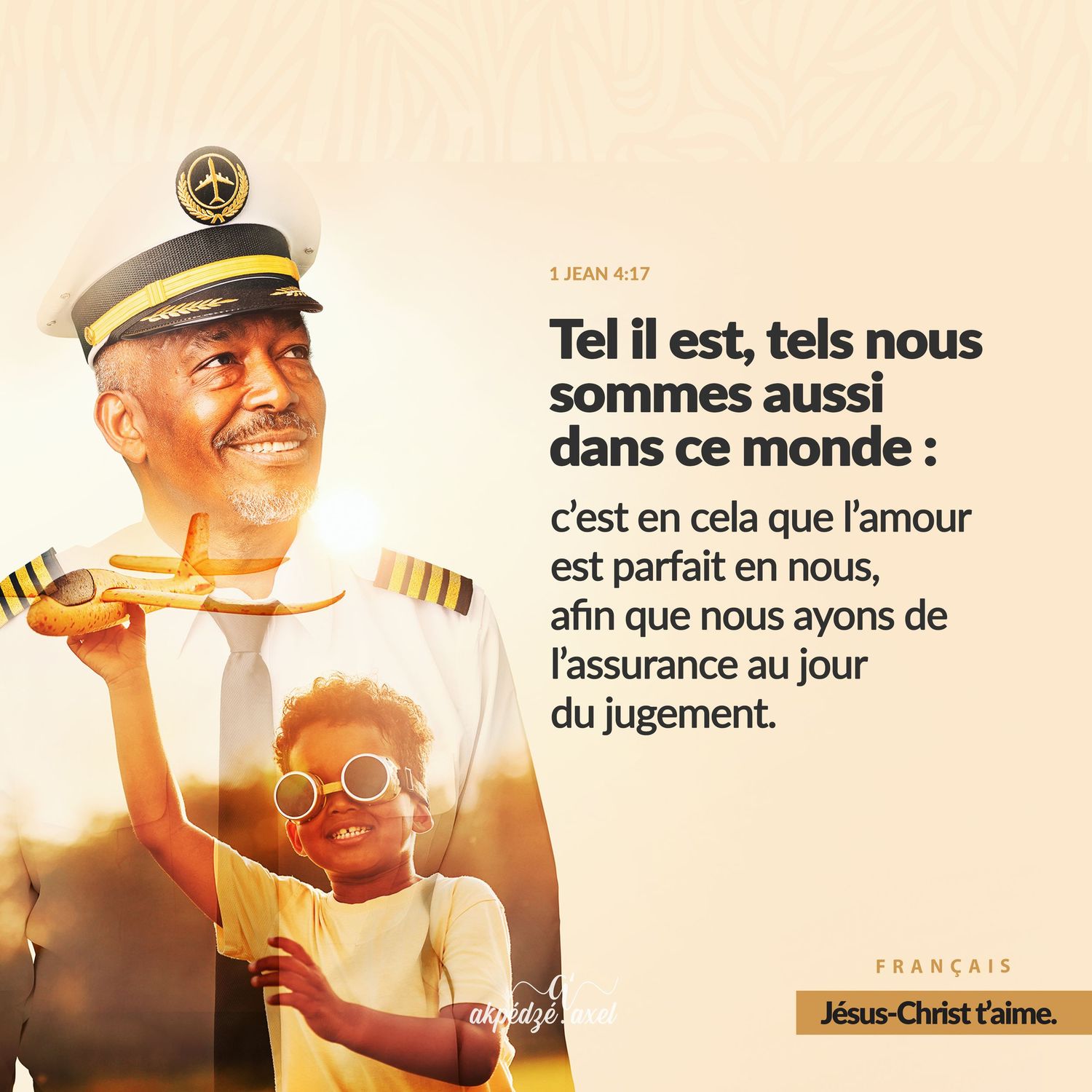 Inspirational French text quote displayed on a warm-toned background.