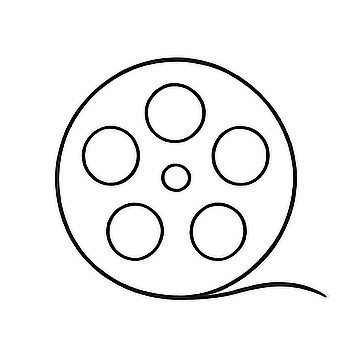 Simple line drawing pattern of abstract circular shapes.