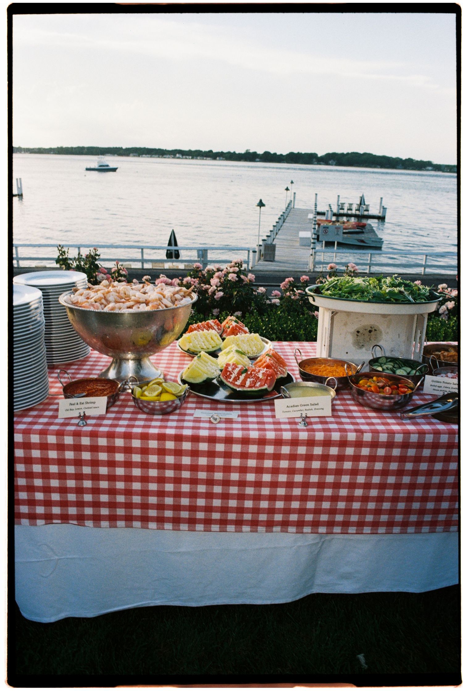 G + K's rehearsal dinner bbq on Shelter Island, held at the Pridwin.