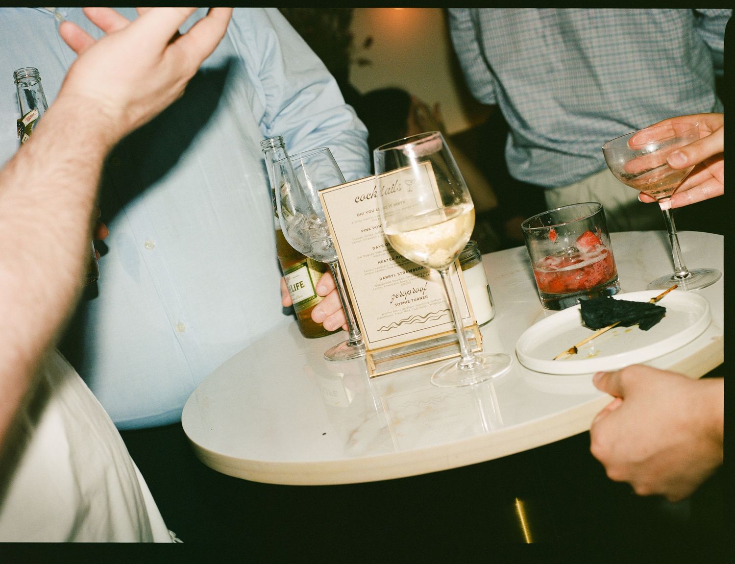 M + M in Manhattan, a celebration held at the Shy Shy Bar in NYC.