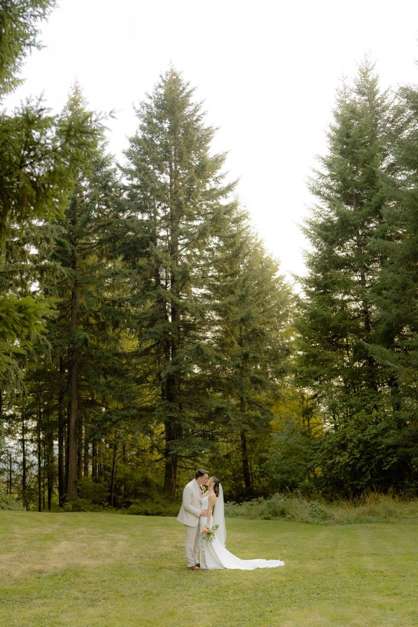 Washington wedding and elopement forest photography taken by Jensen Photo & Film