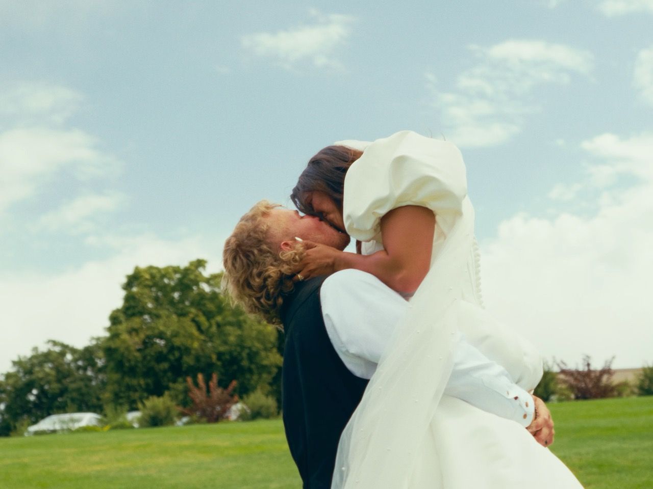Bride and groom at Logan Temple, Utah wedding videography by Jensen Photo & Film