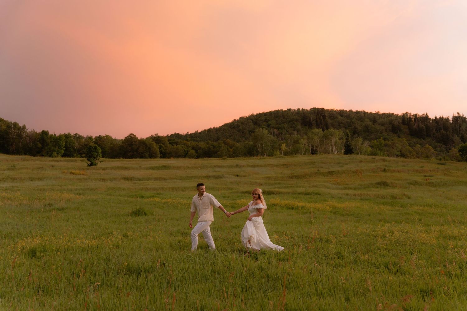 Couple during an engagement photoshoot in Salt Lake City, Utah photographed by Jensen Photo & Film