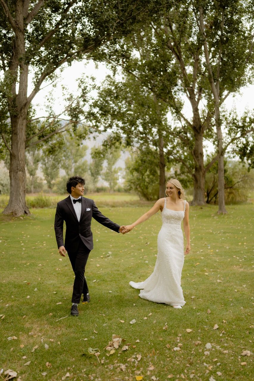 Bride and groom in Utah wedding photographed by Jensen Photo & Film.