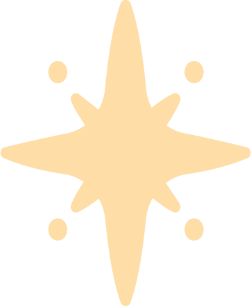 Decorative golden eight-pointed star sparkle icon on white background.