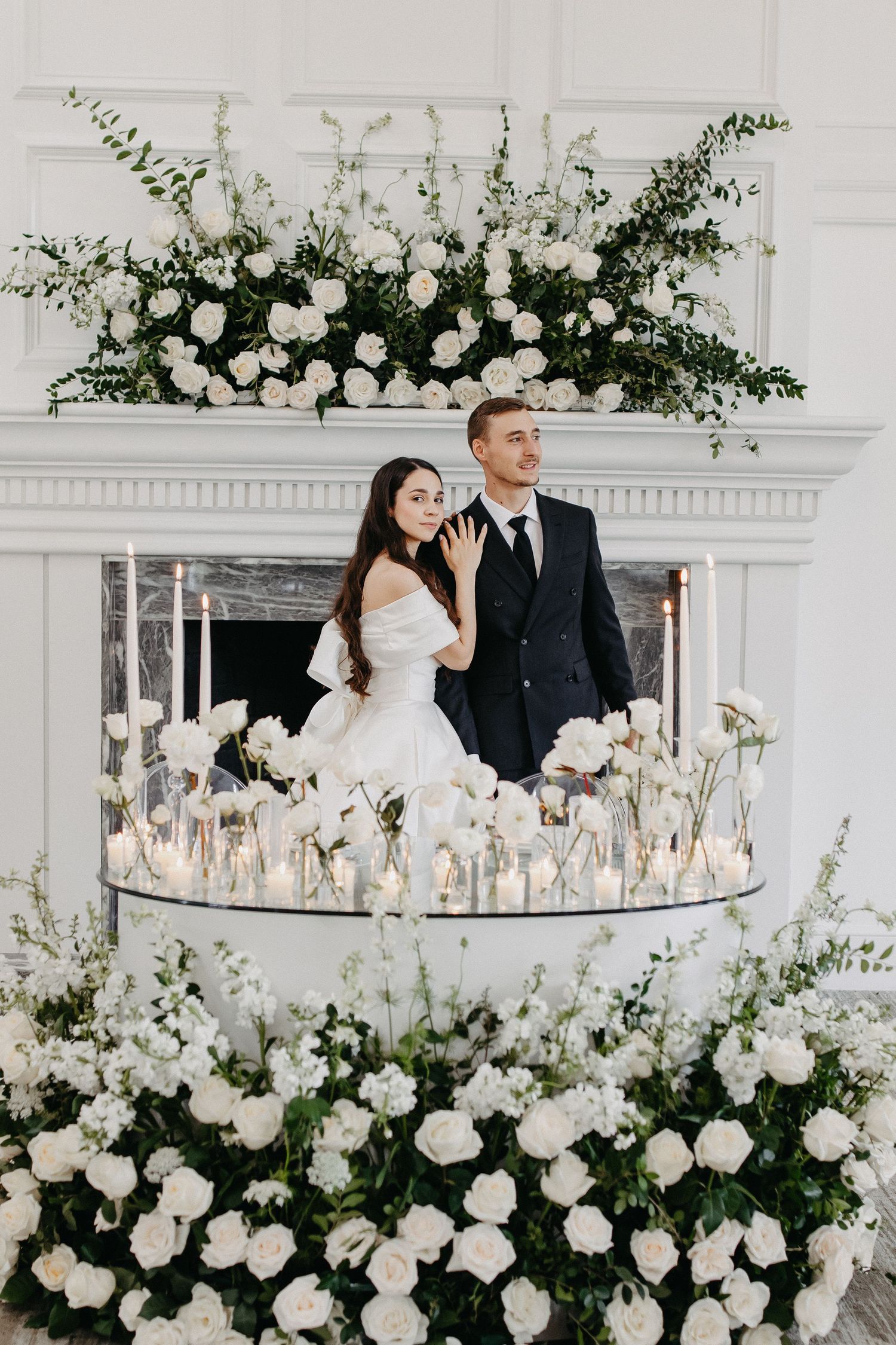 River Run Country Club Luxury Reception Bride and Groom