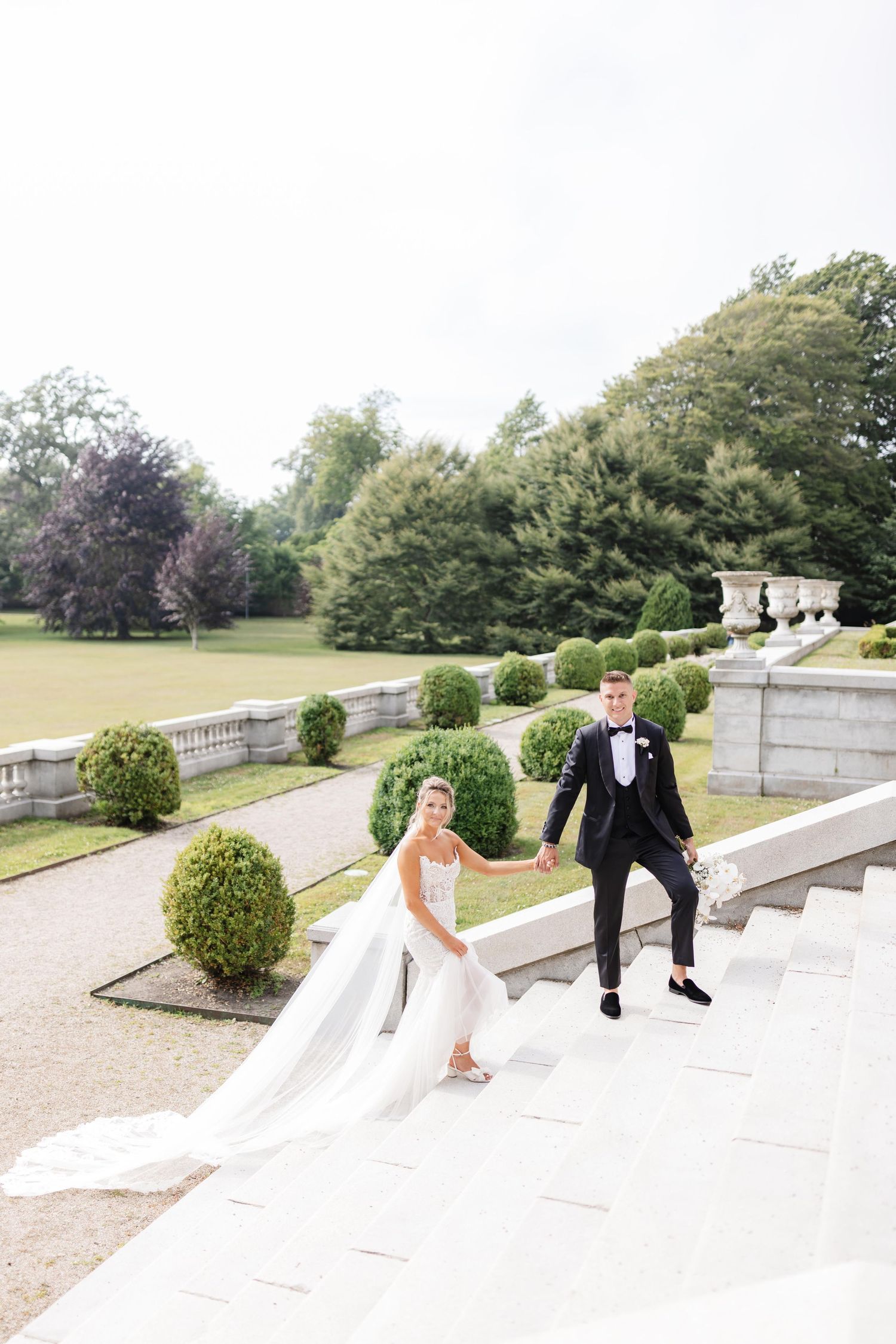 Elms Mansion Newport Luxury Wedding Bride Groom