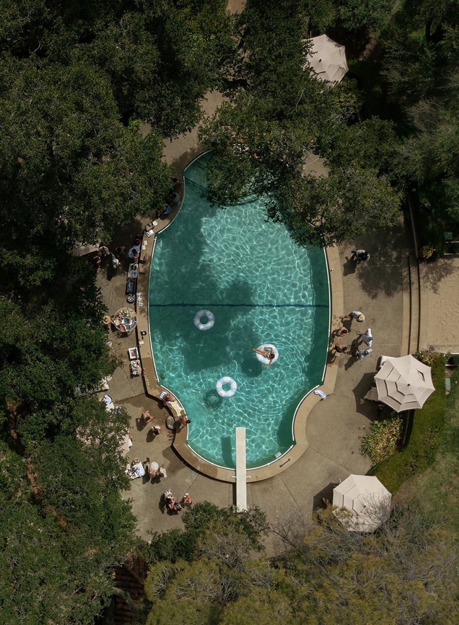 Stonepine Estate Carmel pool party welcome party
