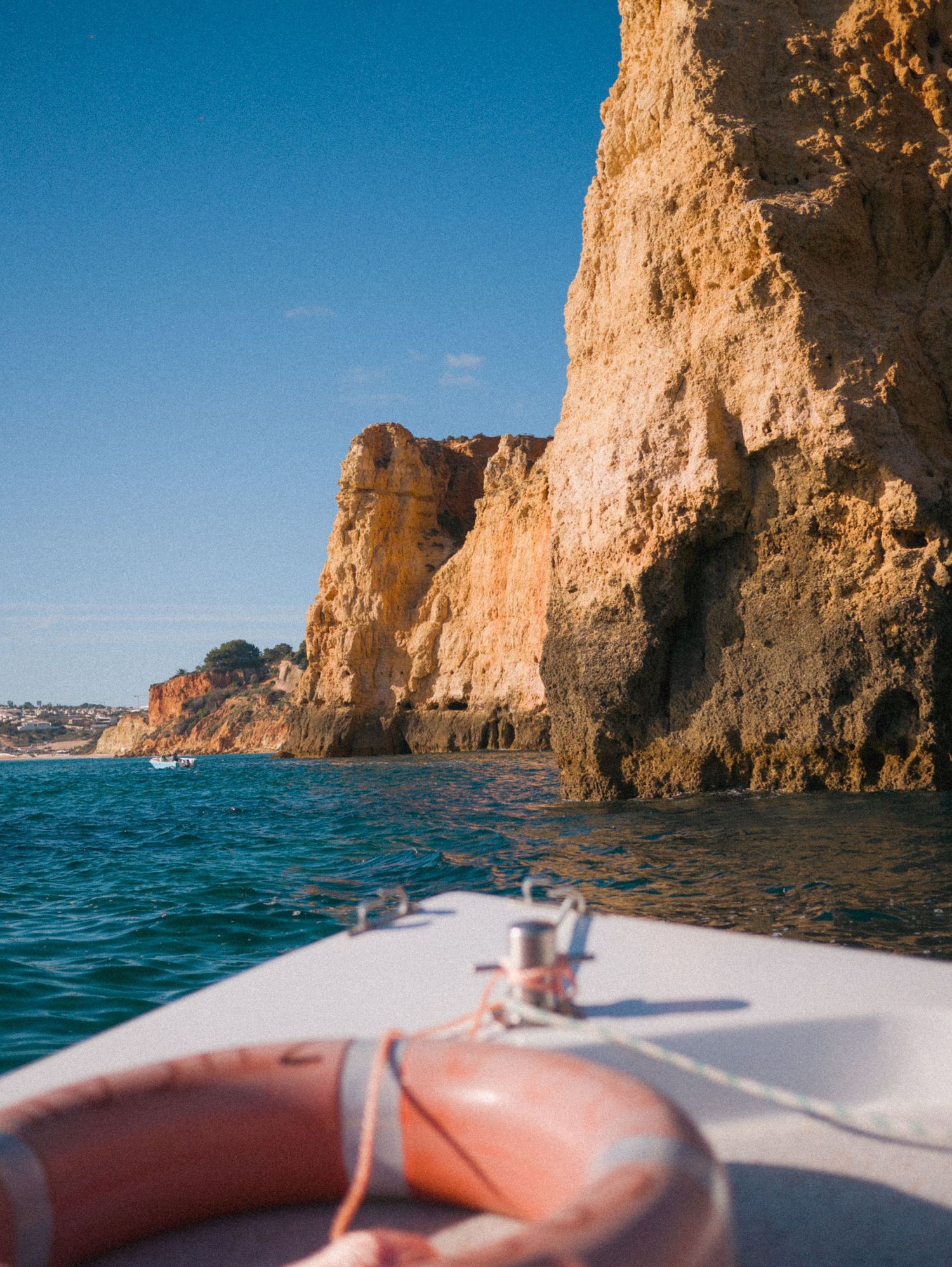 Touring the Algarve. Benagil Caves Tour Boat in Lagos, Portugal during November 2023. © Jack Curtis Photography.