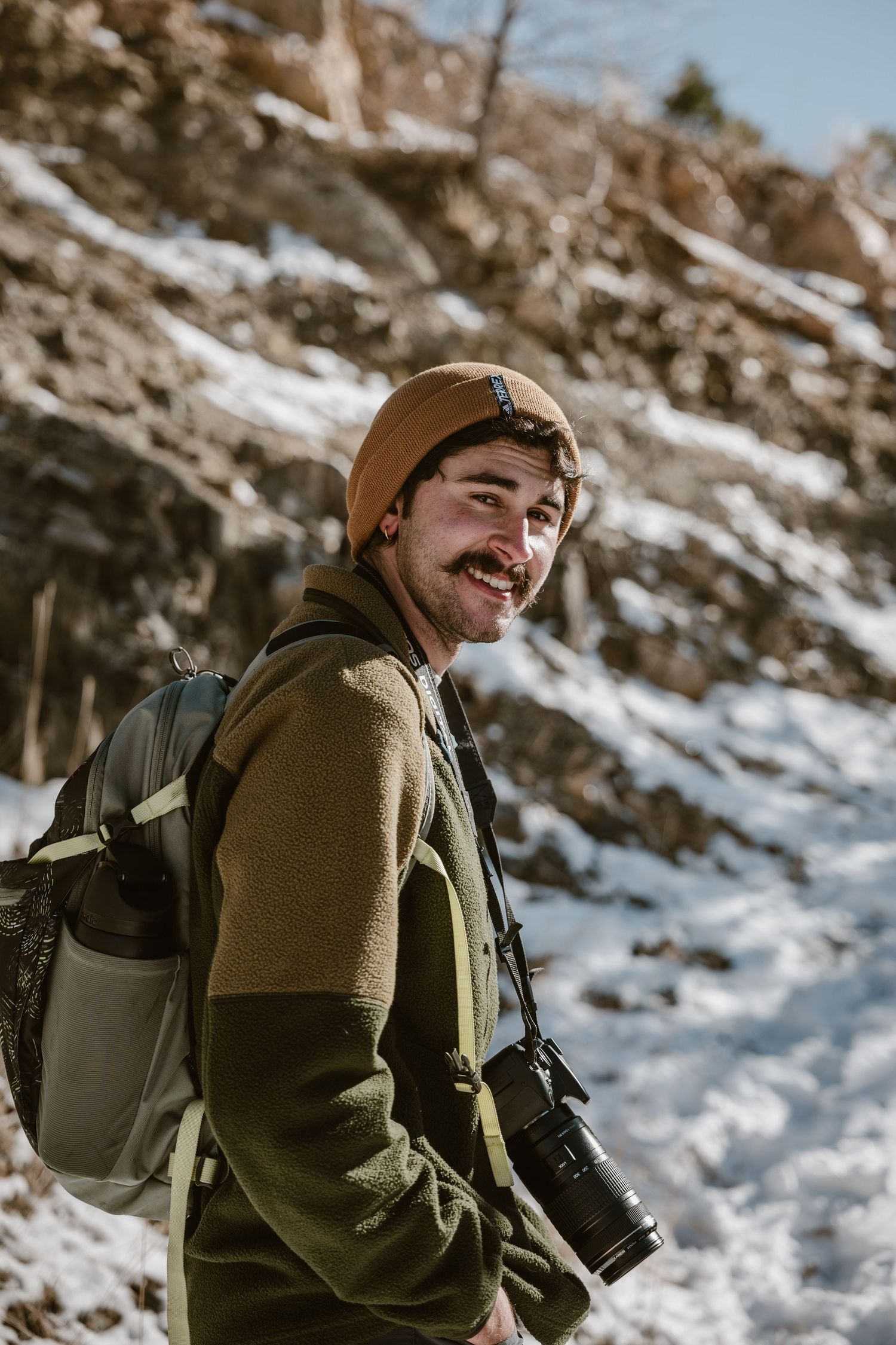 Parker on a hike. Gateway Natural Area in Northern Colorado on a hike in Winter 2025.  © Jack Curtis Photography.