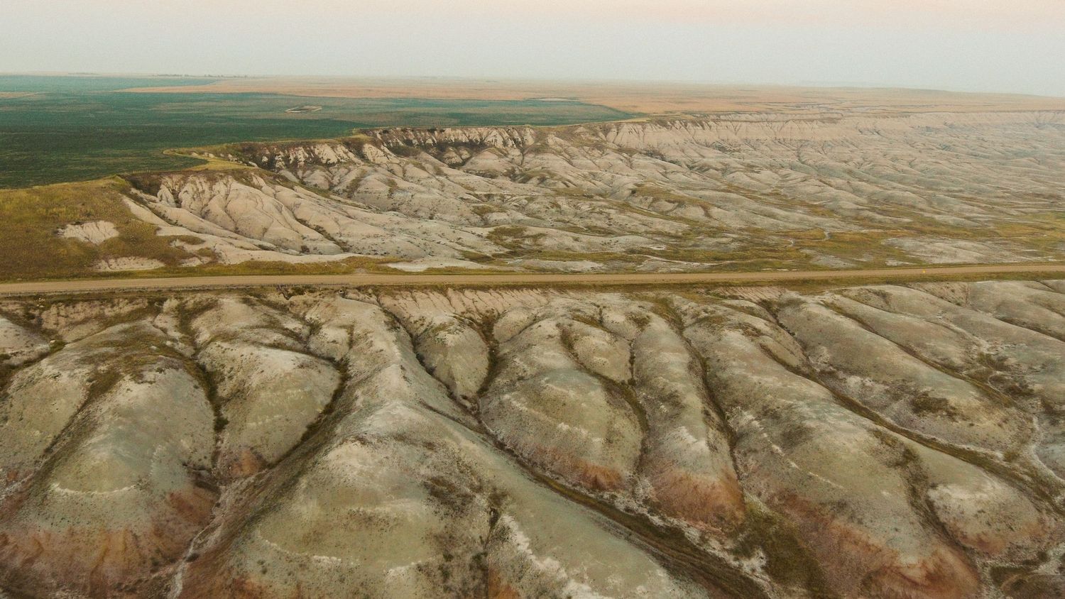 Above the ripples. Drone photography above the Badlands in South Dakota, USA. © Jack Curtis Photography.